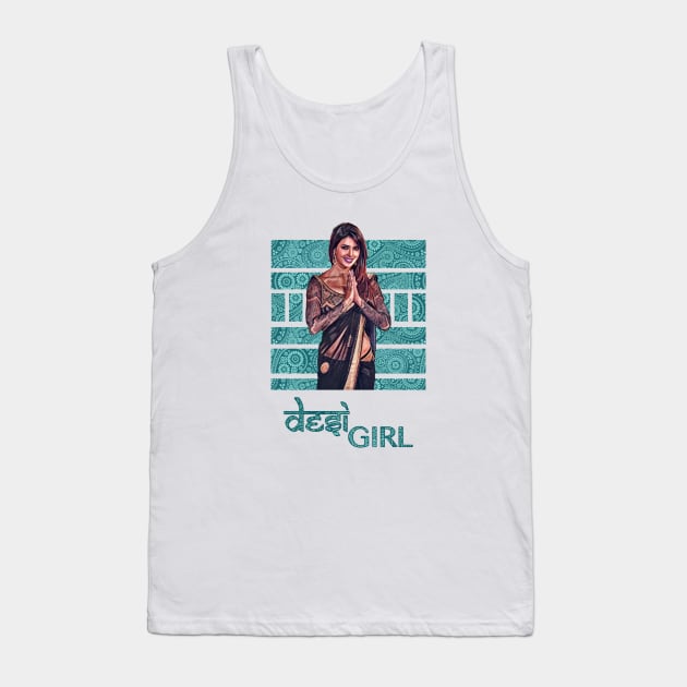 Desi Girl Tank Top by Jotted Designs